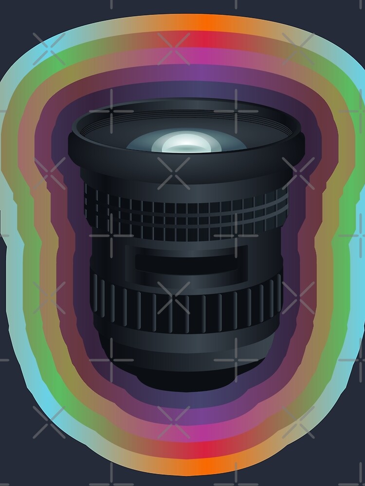Camera lens with rainbow border by BRU Design