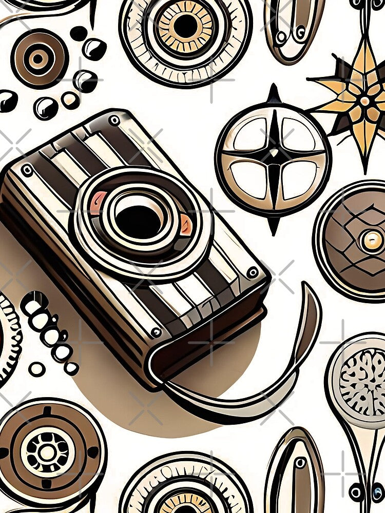 vintage camera scrapbooking patterns by Permana96