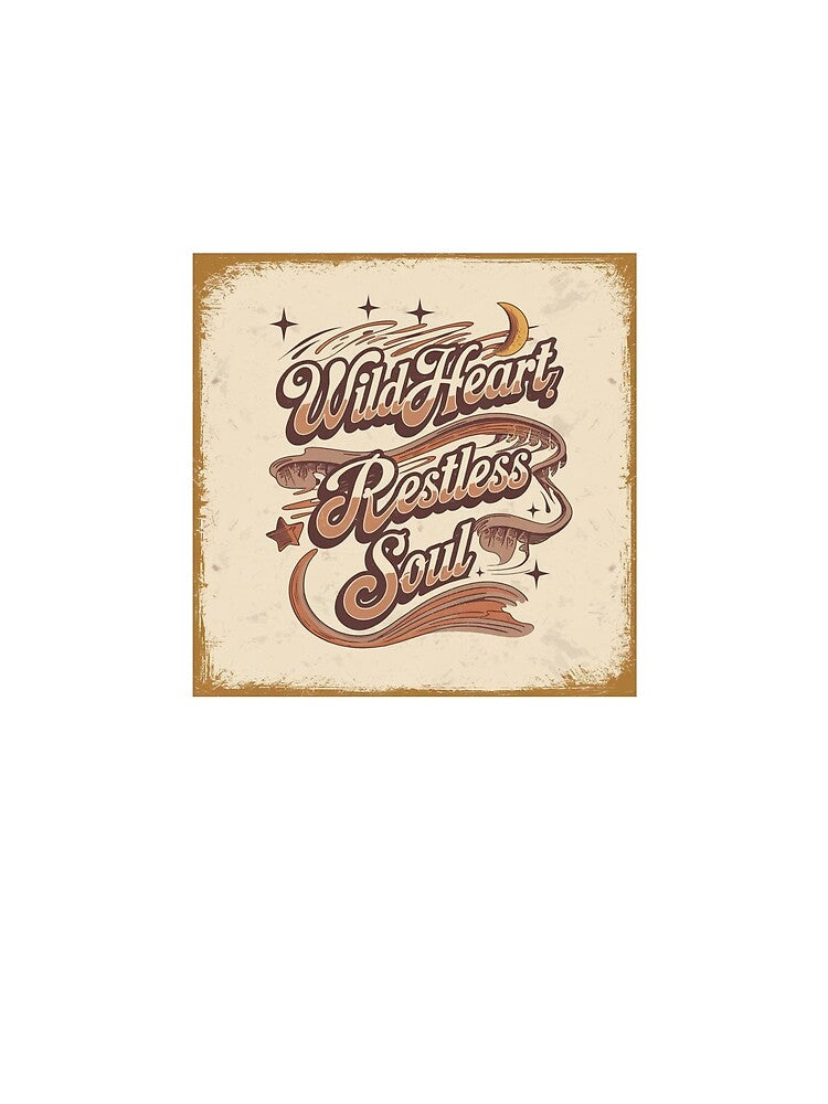 Wild Heart,Restless Soul-Vintage Boho Tee by CraftCharm