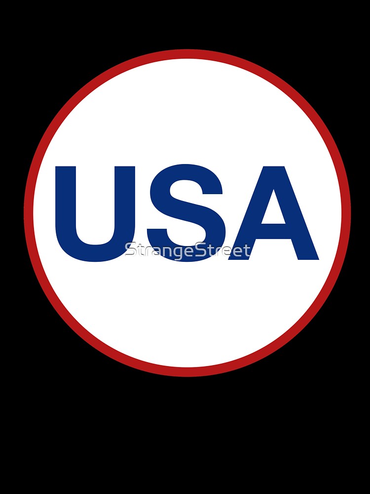 USA Retro Logo / American USA Pride by StrangeStreet