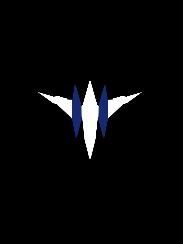 Minimal Arwing (White and Blue) by Cyberphile