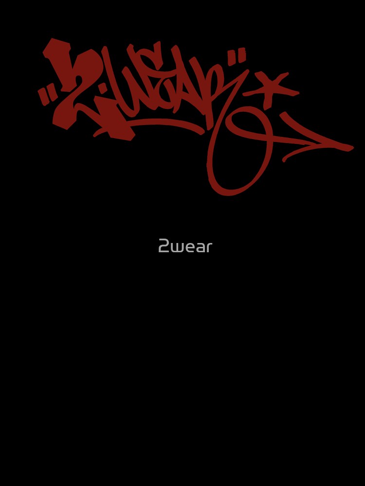 Graffiti Tag Red 2wear Logo Style by 2wear