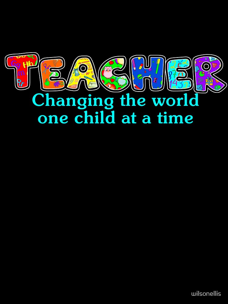 Changing the World Teacher Back to School Gift by wilsonellis