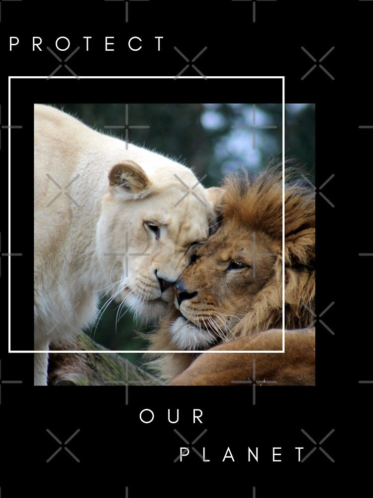 Protect Our Planet Earth Day with a Lion by pattykim