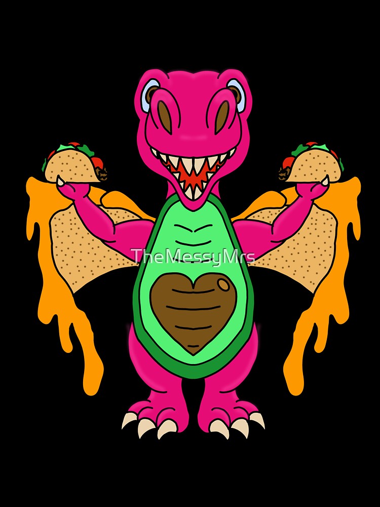 Pink Tex Mex Dragon by TheMessyMrs