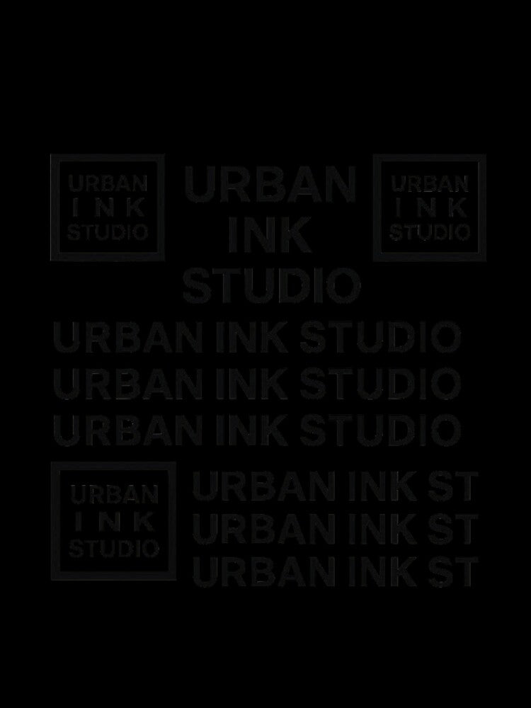URBAN INK STUDIO - Official Minimalist Logo - Black & White by Urban-InkStudio