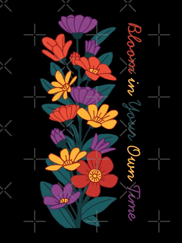Trendy Floral Graphic Tee for Casual Style by quietvisualsco