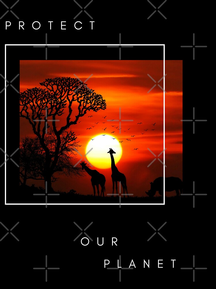 Protect Our Planet Earth Day with a Giraffe by pattykim