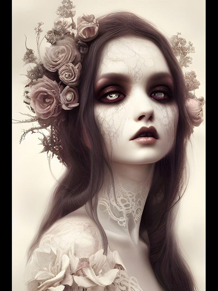 Pale goth girl by FineArtworld7