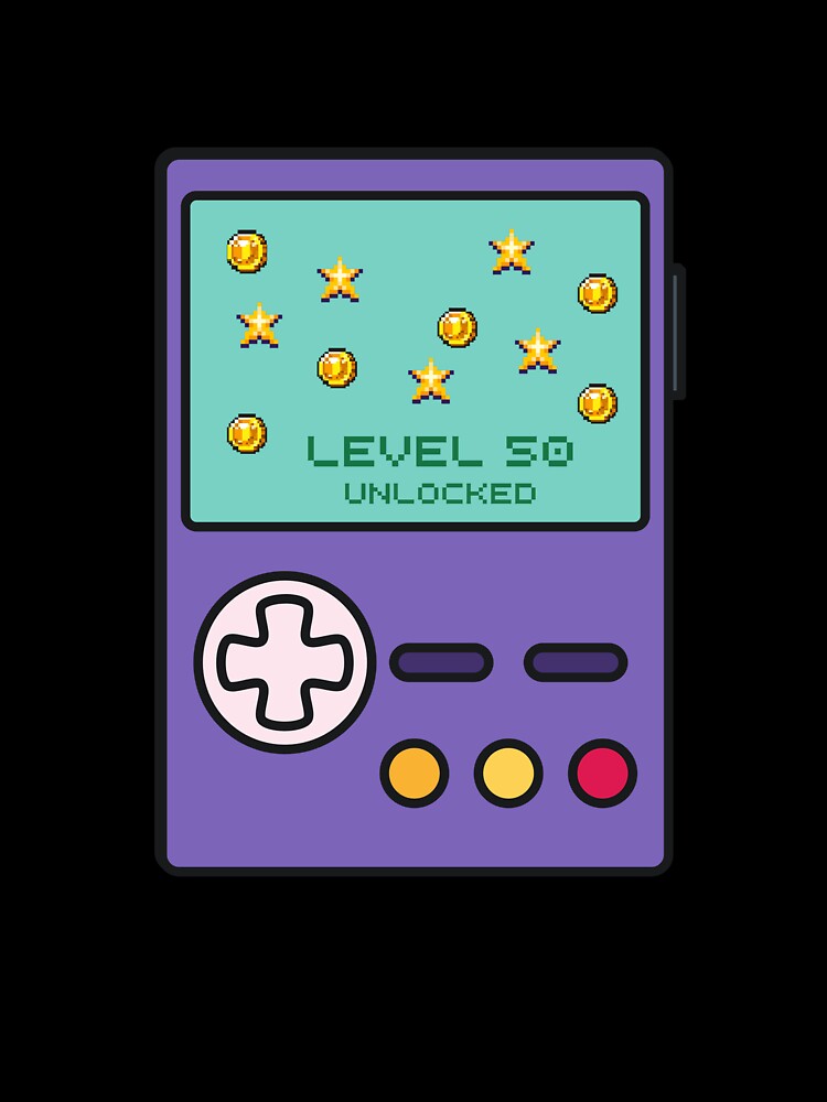 Level 50 Unlocked – Gamer Birthday Gift – 50th Birthday Gaming by Printlab_design