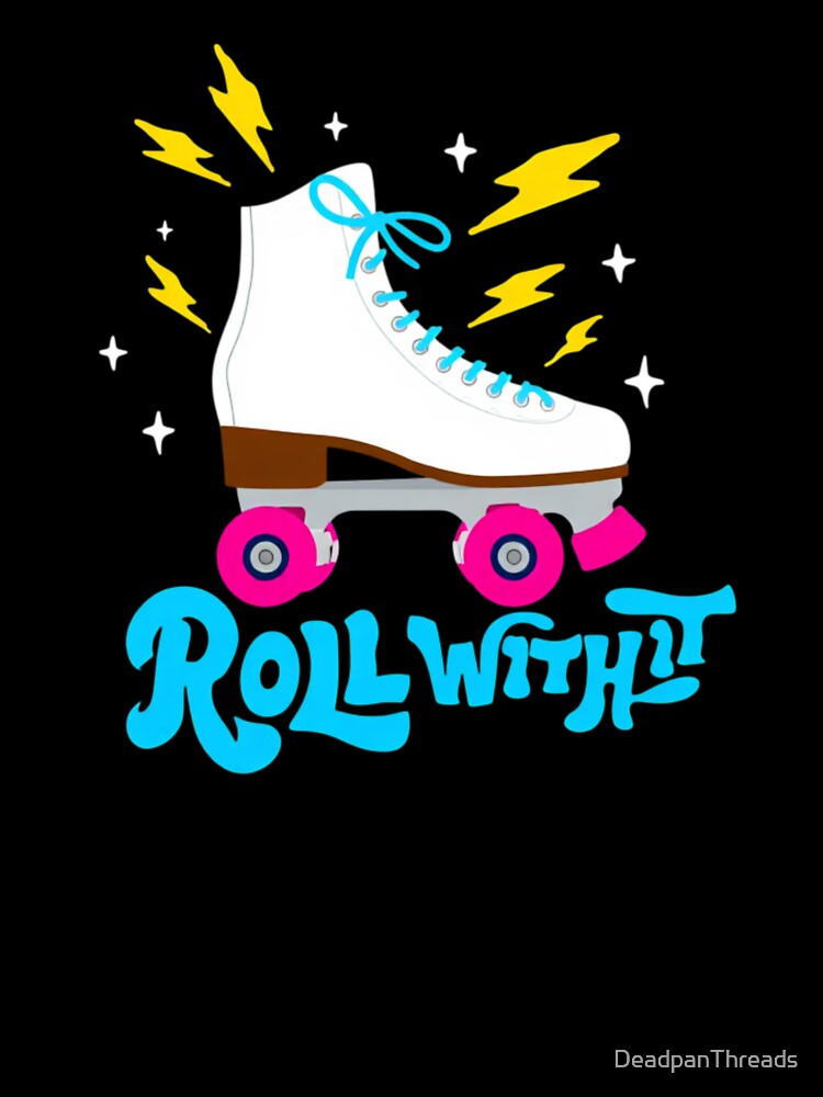 Roll With It Retro Skates by DeadpanThreads