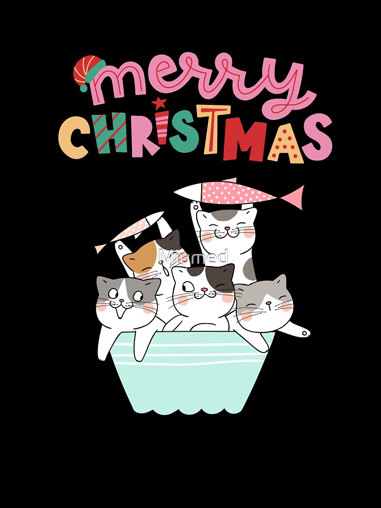 Cute clowder of cats for dad,mom,sister,girl,kids by Miumed
