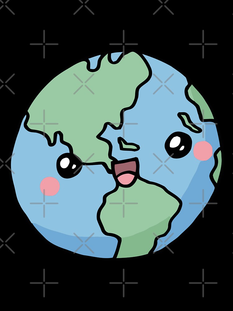 Kawaii Earth Planet by MarRodG