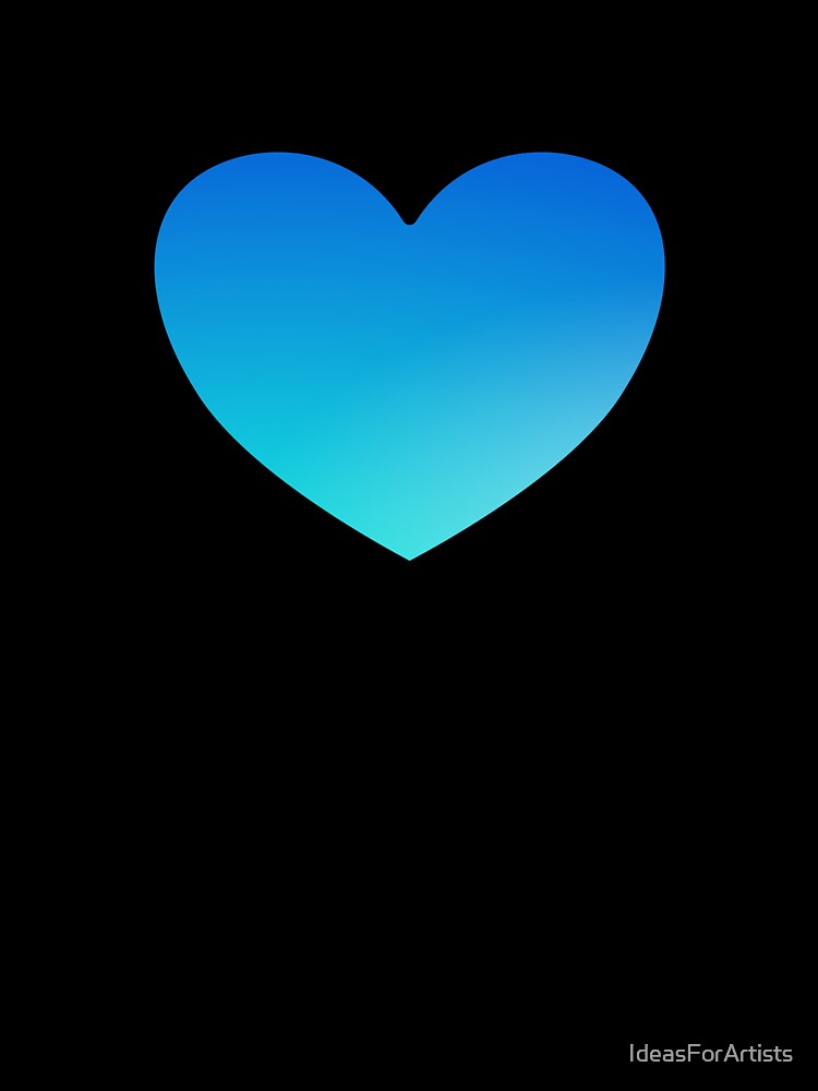 Fluorescent Heart - Blue by Inspirationmotivation