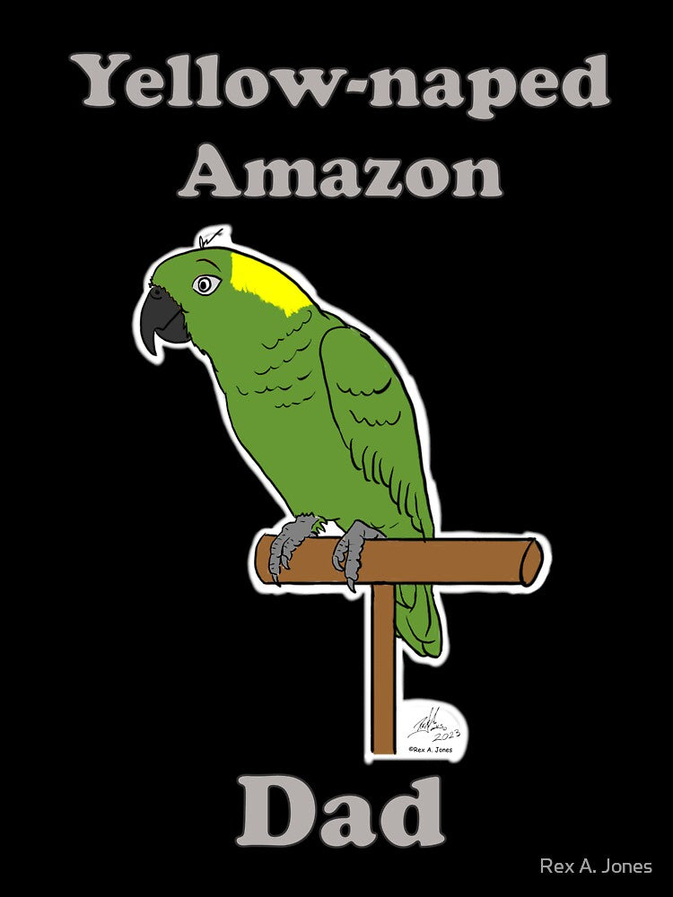 Yellow-naped Amazon Dad - Oscar Jones by Laughing Parrot Studio