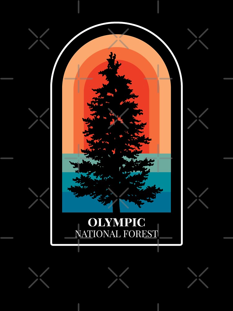 Olympic National Forest Nature Hiking Outdoors by toutwearapparel