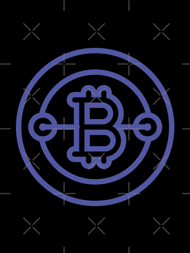 Crypto Currency Bit Fill Style Icon (white) by MIDDLX
