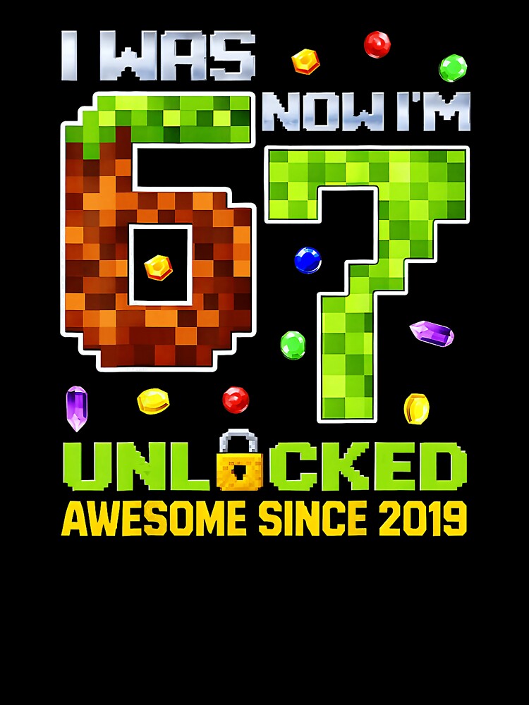 I Was 6 Now I’m 7 Unlocked Pixel Gamer Birthday by FGTV2021