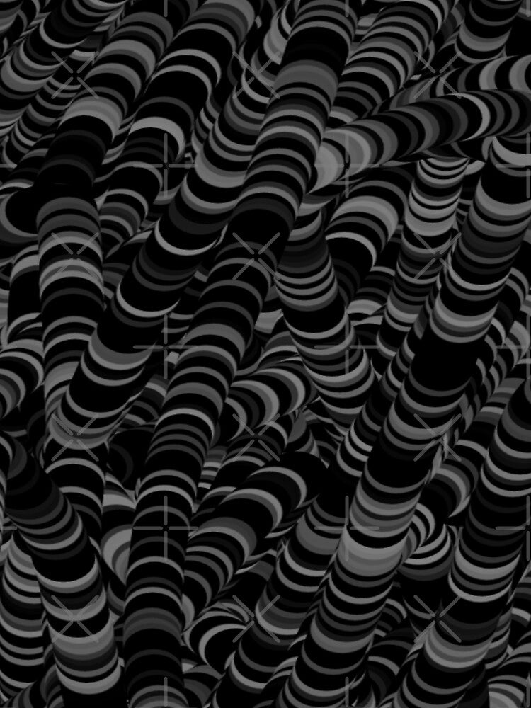 dark circles abstract psychedelic art rainbow by Design Repo