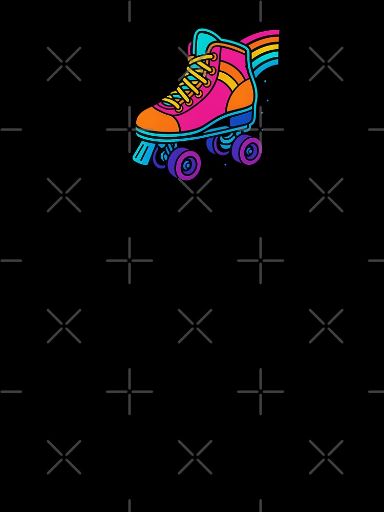 Retro Roller Skate – Funky 80s Rainbow Vibes by OnPointOutfits