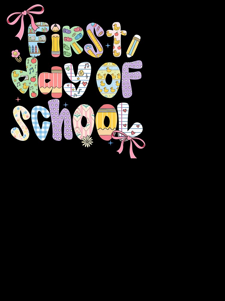 Cute Coquette First Day of School Girls Bow by KroghDs