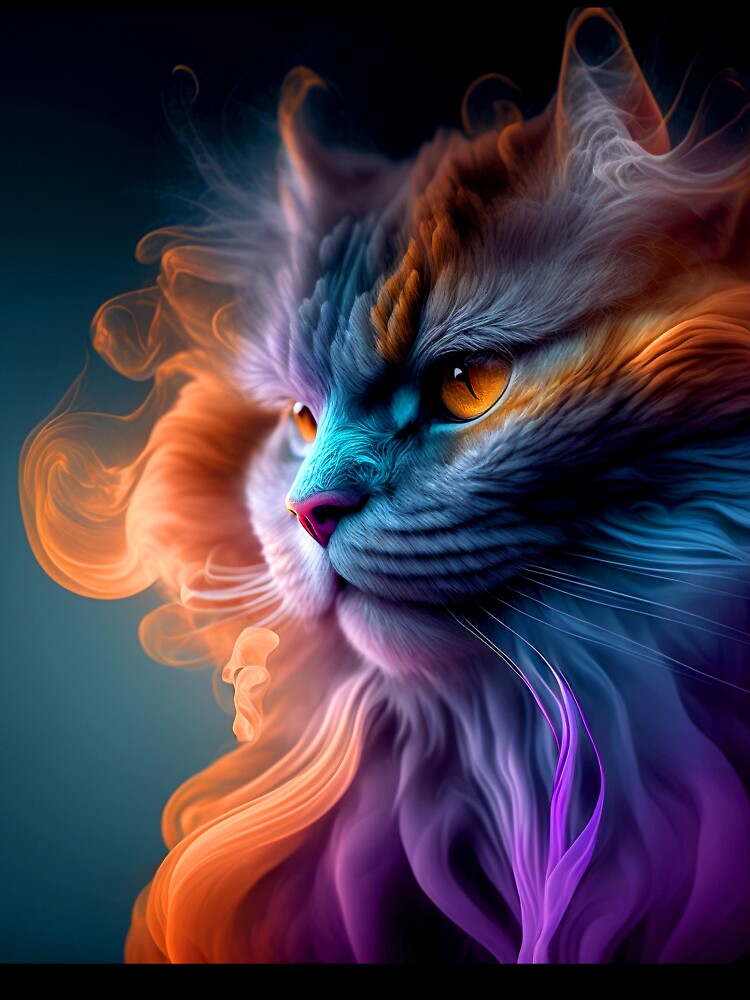 Meow-velous: Colorful Cat Design by AntibodyDP7