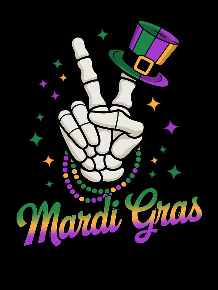 Mardi Gras Outfit For Women Mardi Gras Skeleton Hands by catsdothingz