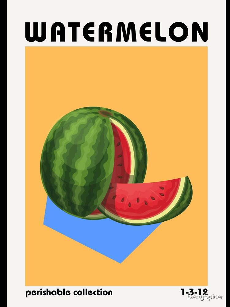 Kitchen Print - Watermelon by BettySpicer