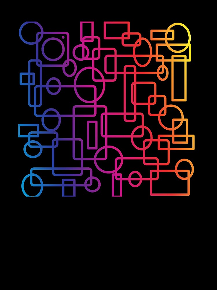 GEOMETRIC GRADIENT SHAPES PATTERN-2.0 by samArtline