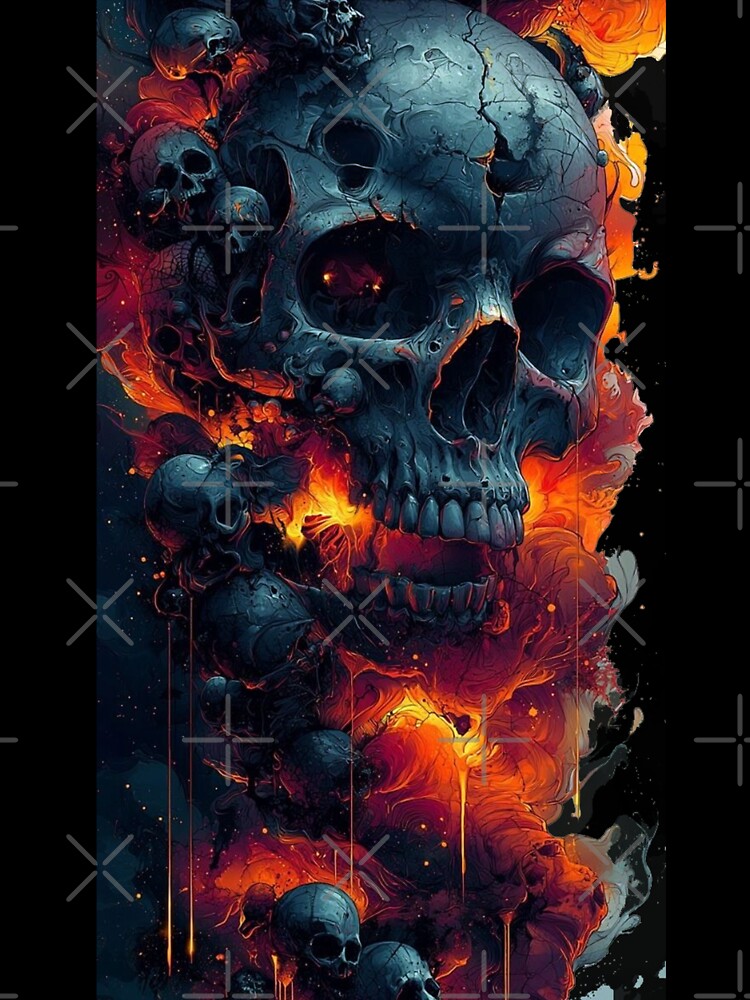 Infernal Skull Art by Mystic & Celestial Art