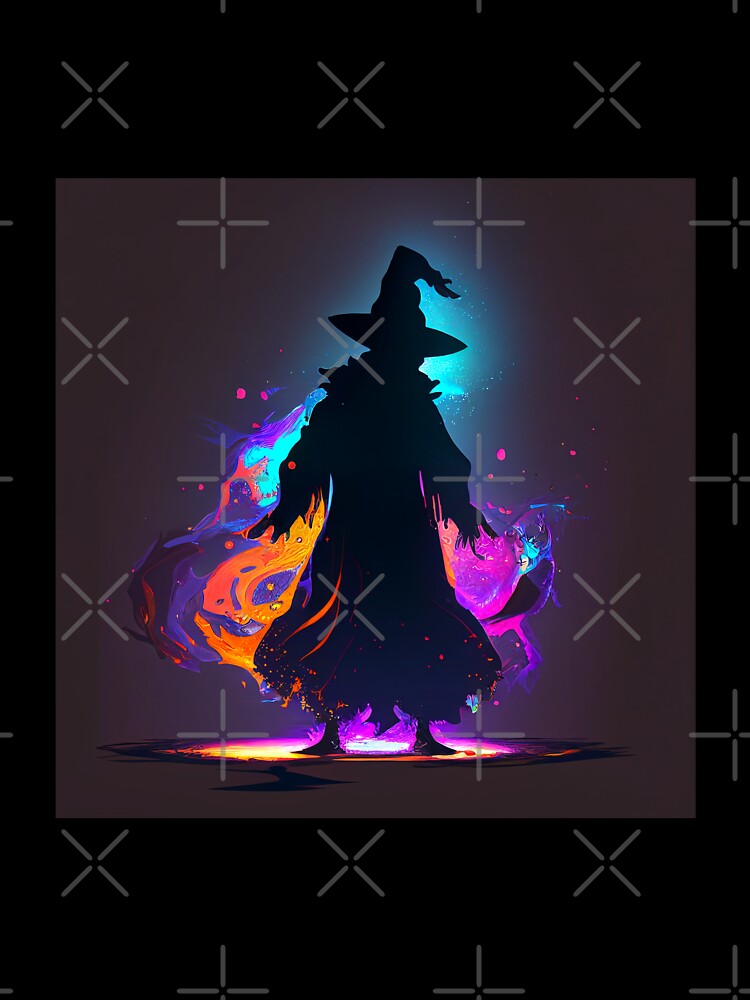 Floating Spirit Wizard Magic Silhouette by djozefo