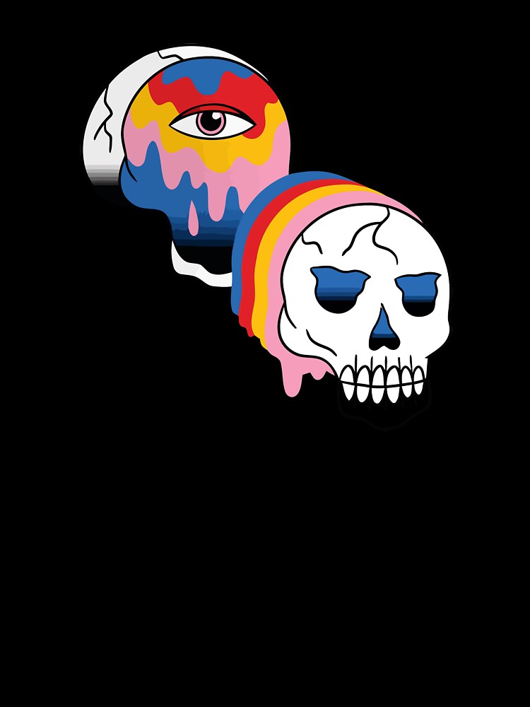 colorful skull by zaher97