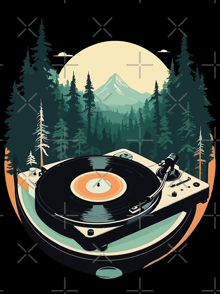 Music Streetwear Outfit Turntable Forest by LuminOrb