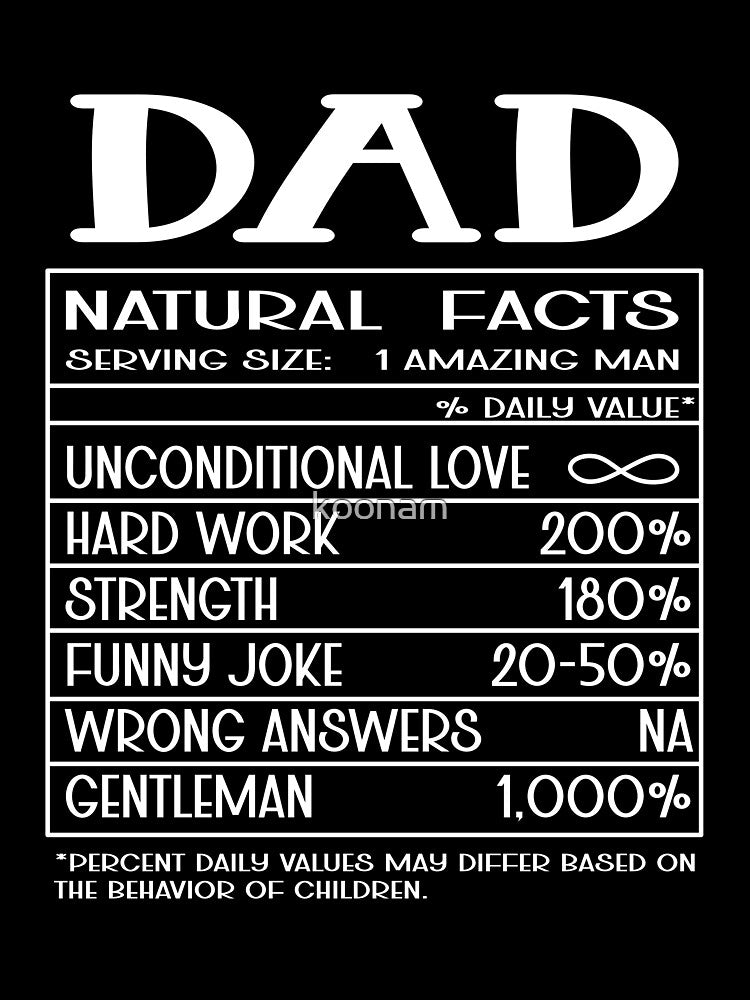 Dad Natural Facts by koonam