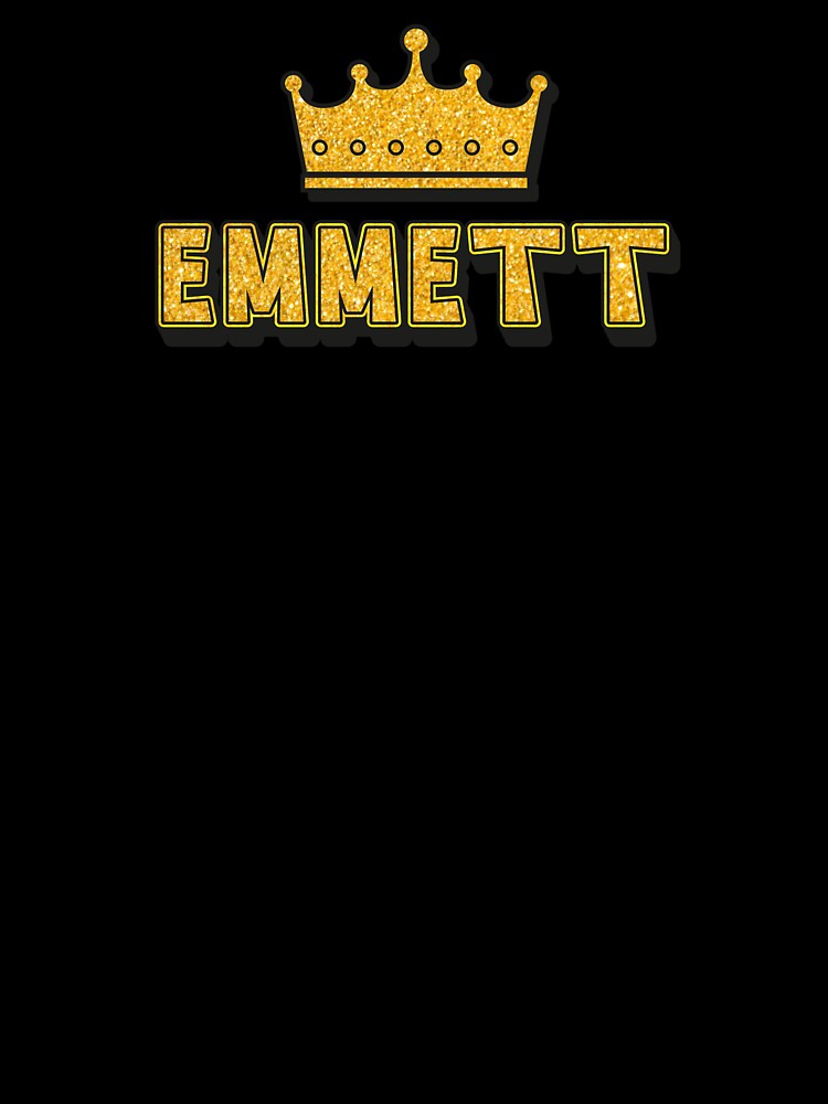 Emmett Personalized Name With Crown - Cool & Funny Custom Gift for Men and Boys by Oussinc