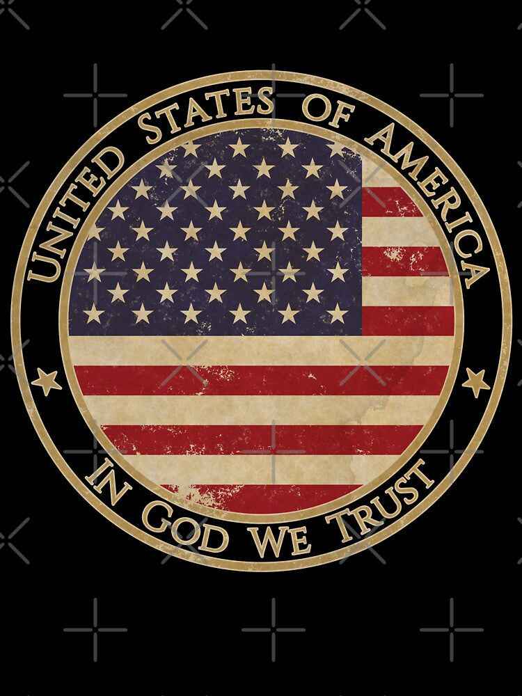 Vintage USA North America United States Flag by DragonXX