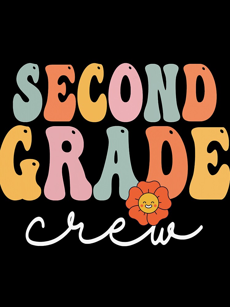 Second Grade Crew Retro Groovy Vintage First Day Of School by colesabrina88