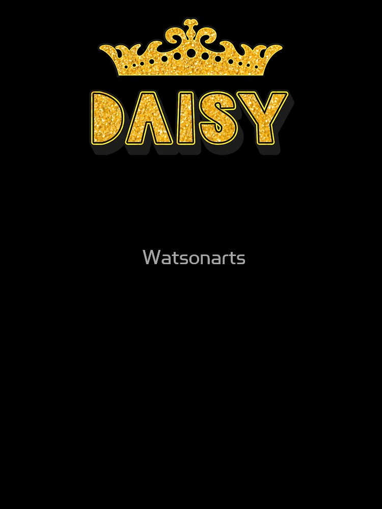 Daisy Personalized Funny Custom Name Crown Design by Watsonarts