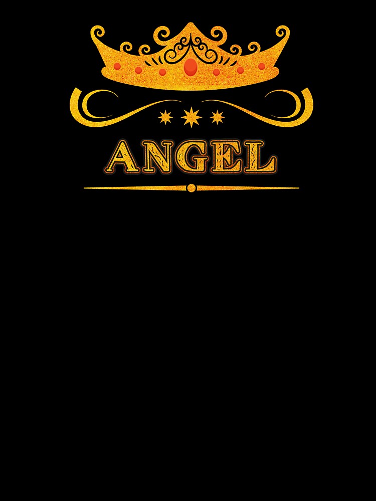 Angel Personalized Name With Crown - Cool & Custom Gift for Girls, Teens by Oussinc