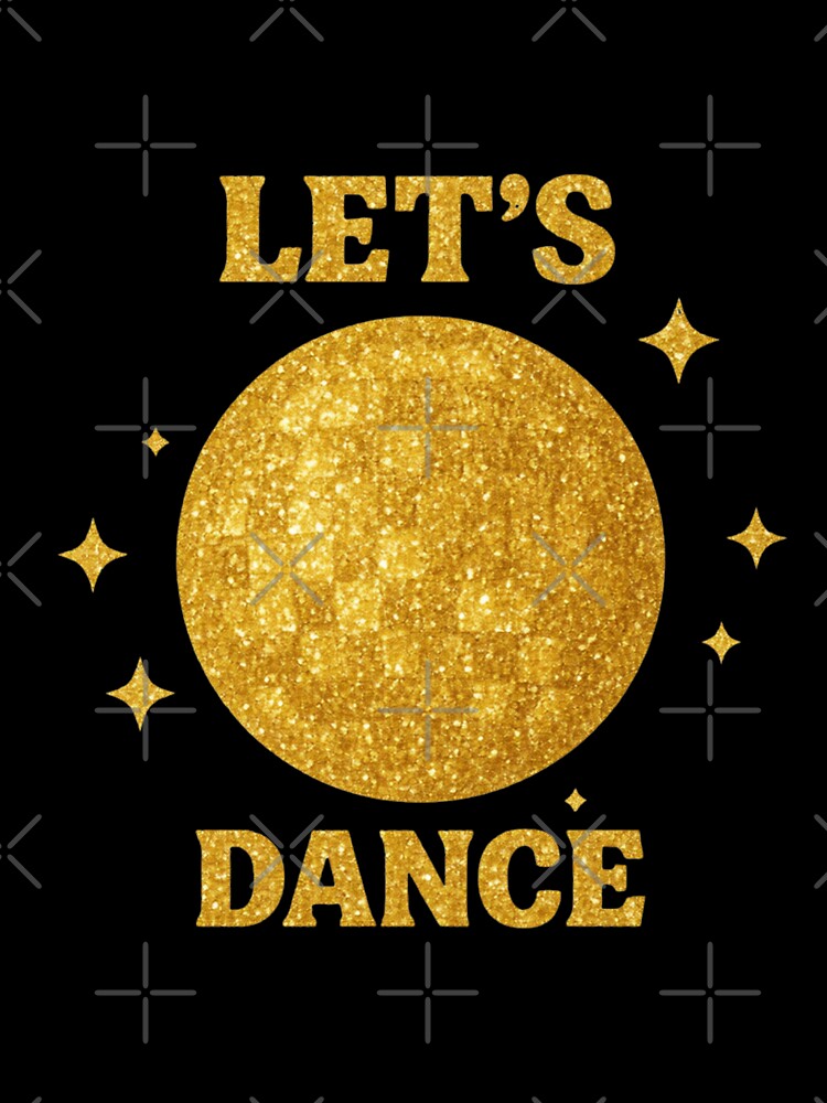 Lets Dance Disco Ball - Retro 70s Glitter Party by creativerooney