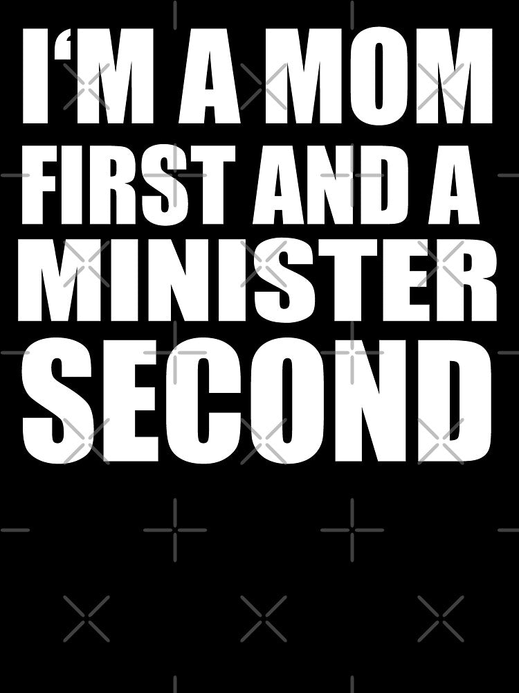 I'm a mom and a minister funny graphical text by RoguePixel