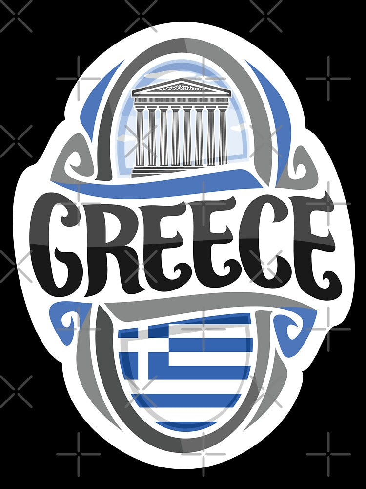 Greece Hand Drawn Lettering Name Growing Up Greek by ProjectX23