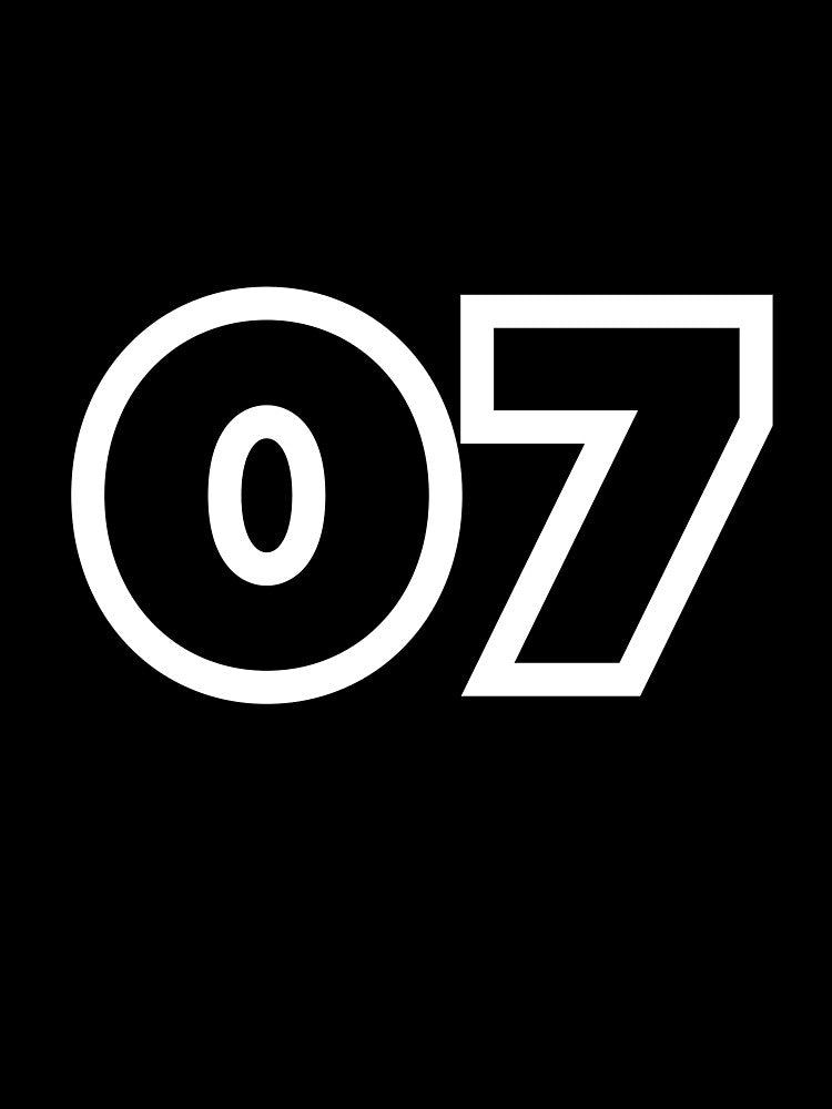 Lucky Number 07 Varsity Sports Style by ceoyuliia