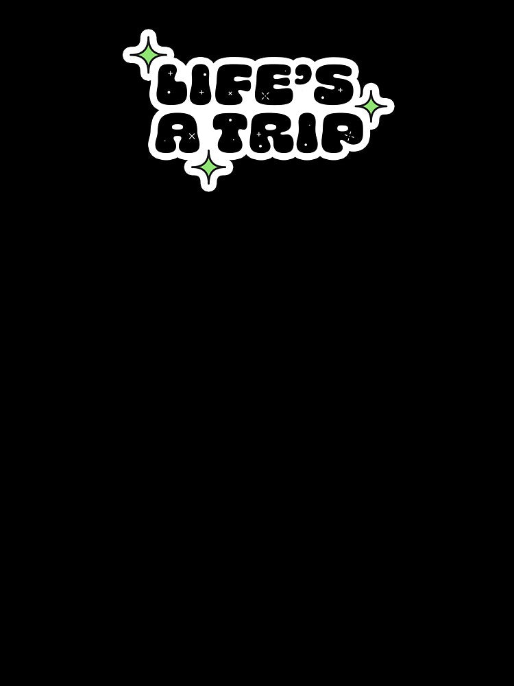 Life's a Trip Typography with Stars | Y2K Retro Sticker by stoicjimny