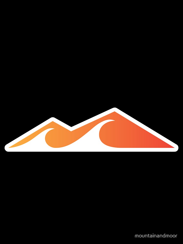 Orange Mountain Logo Gradient by mountainandmoor