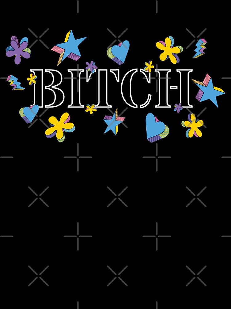 Bitch – Bold statement in stencil font | Confident aesthetics & pop culture by VariousGoodies