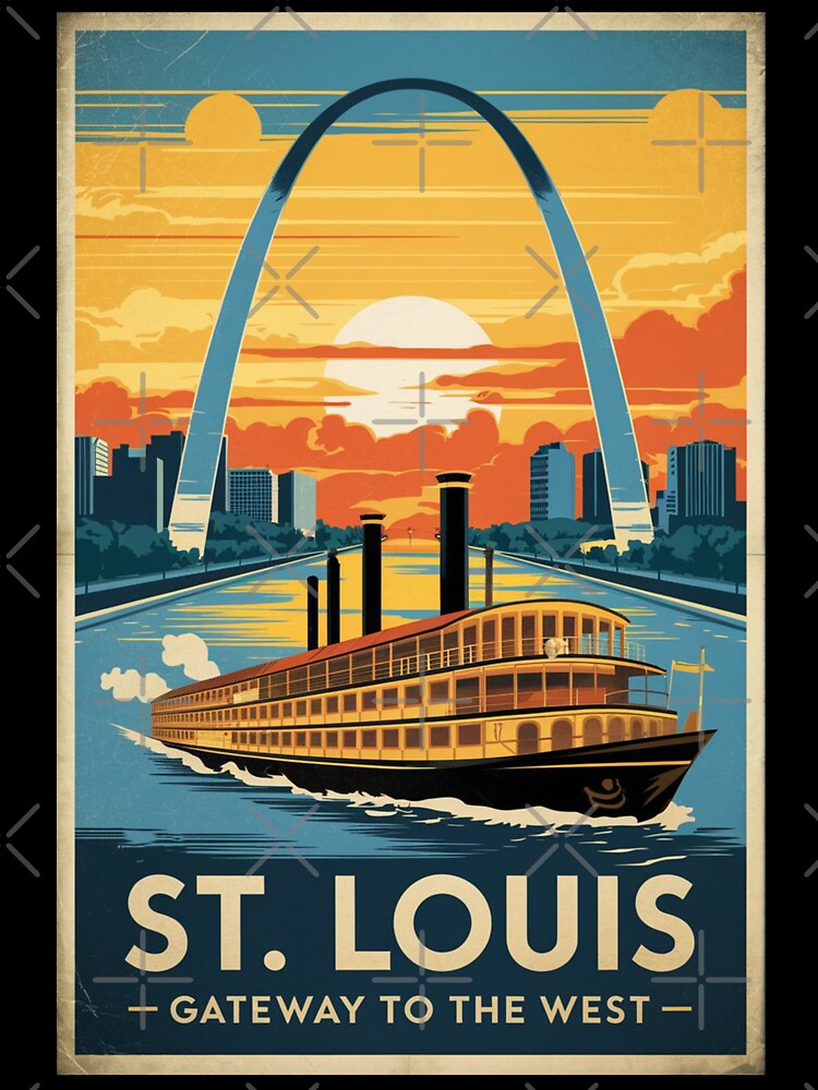 St. Louis Vintage Travel Poster by TravelerRat