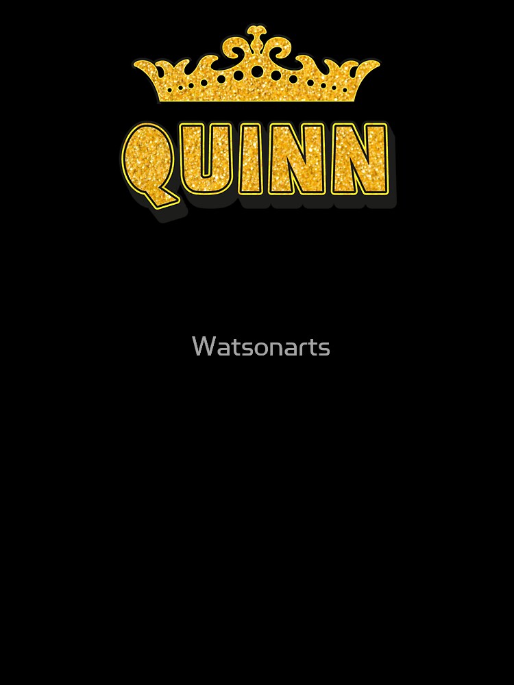 Quinn Personalized Funny Custom Name Crown Design by Watsonarts