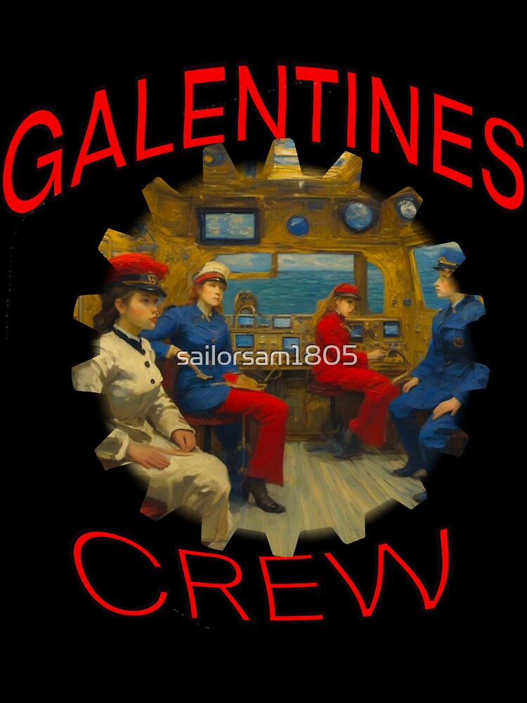 Copy of Cool Victorian submarine Underwater US Navy American Girls Galentines crew on submarine on Galentines day and Galentines party, gift idea for Galentines day by sailorsam1805