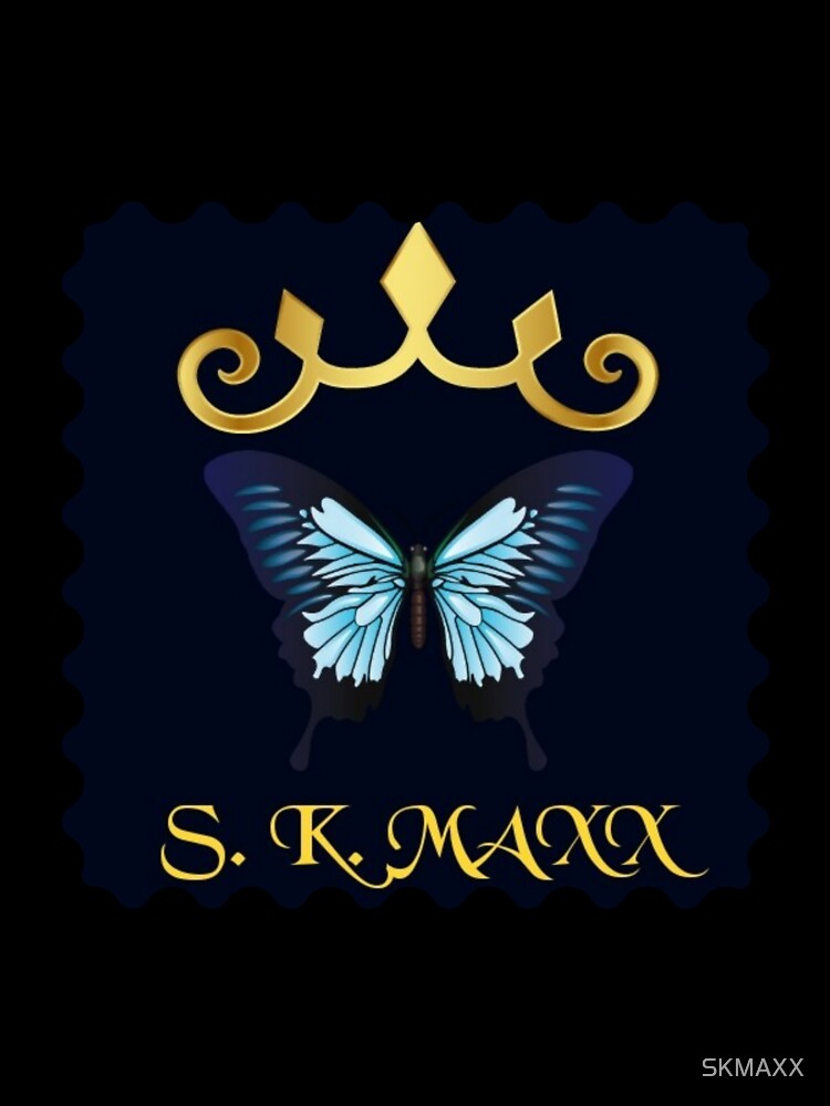 Golden crown butterfly branded logo by SKMAXX